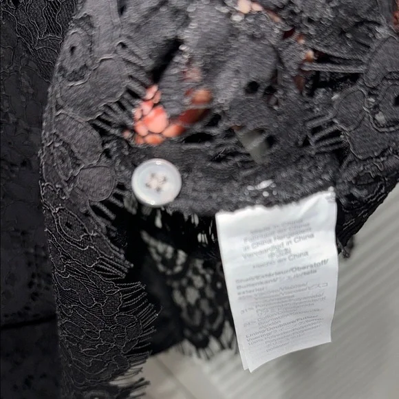 J. Crew Elegant Black Lace Top with Bow Accents - Picture 7 of 9